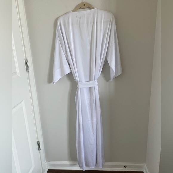 Long Kimono, Robe, Summer, Unisex, Women’s, White Hey Mimi Sisters Size L/XL - Picture 2 of 5